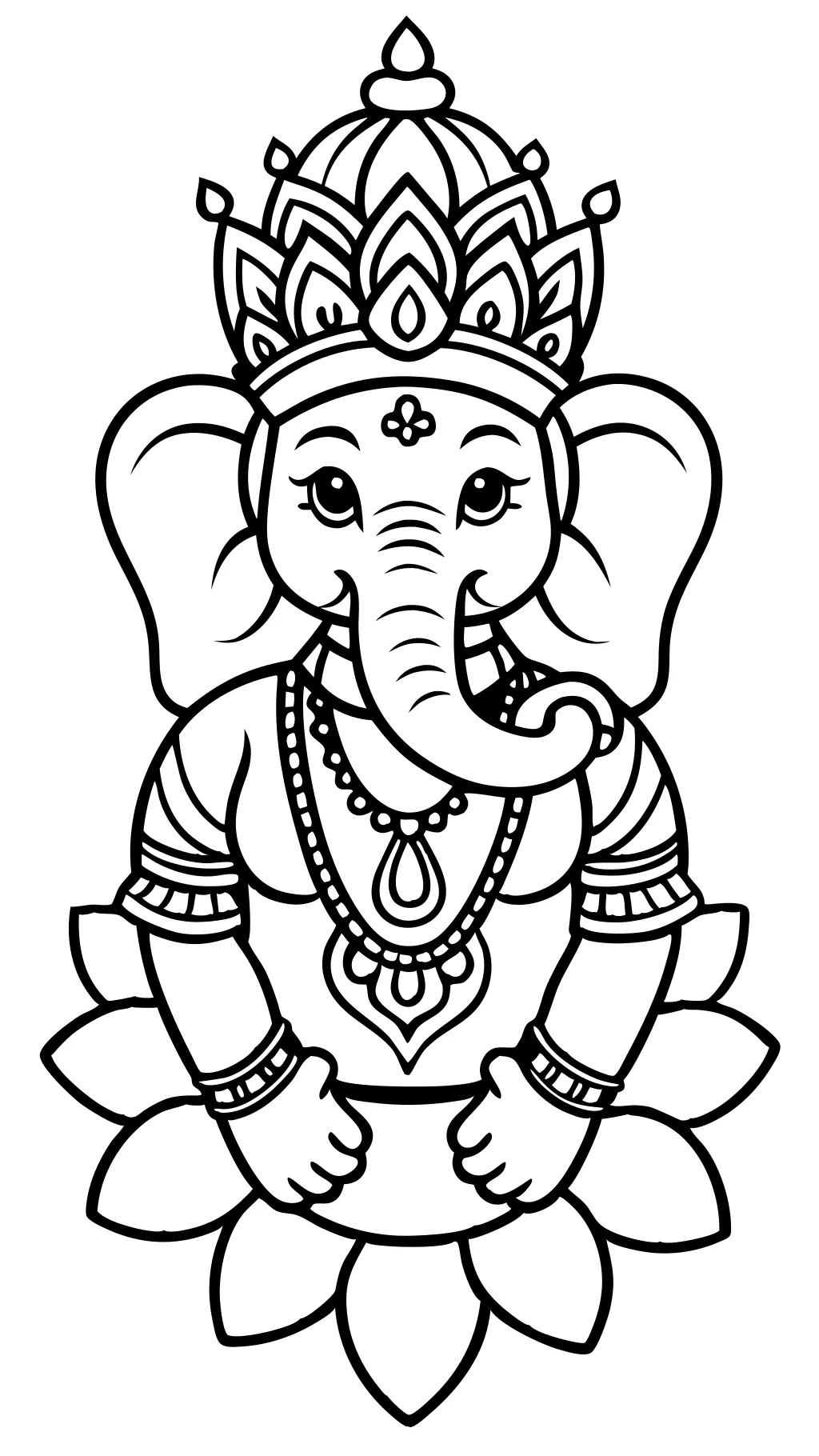 Páginas para colorear de Ganesha